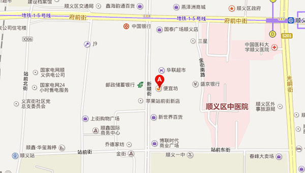 金寶貝北京順義中心地理位置 金寶貝北京順義中心地理位置