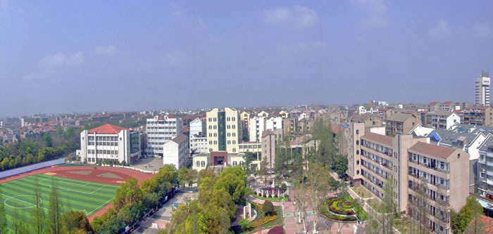 湖北省荊州中學(xué)校園鳥瞰 湖北省荊州中學(xué)校園鳥瞰