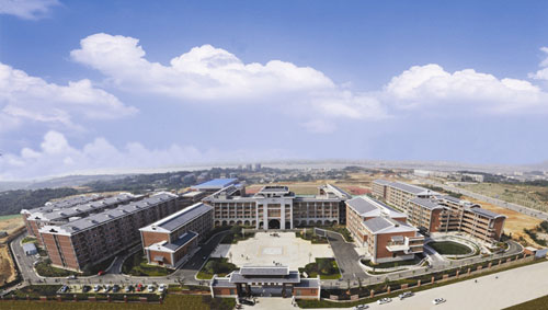 長(zhǎng)沙市明德中學(xué)全景圖