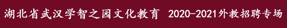 湖北省武漢學智之園文化教育外教招聘專場（第二期）2020-2021